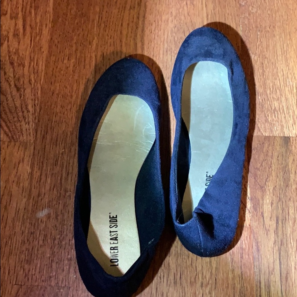 Navy flats